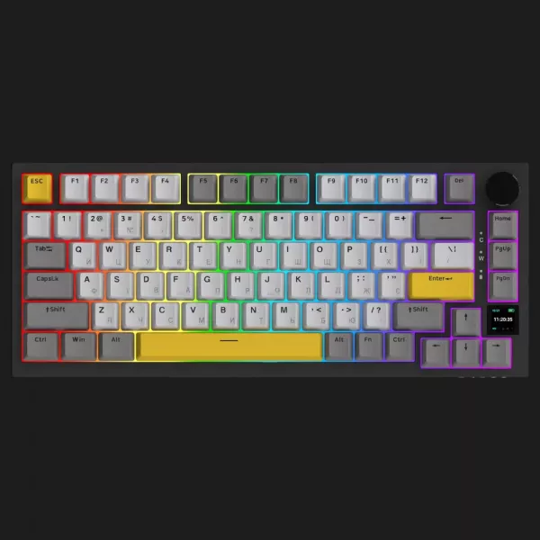 Клавіатура ігрова Ajazz AK820 PRO Flying Fish Switches (Black) (AK820PRO-FF-BGY) (UA)