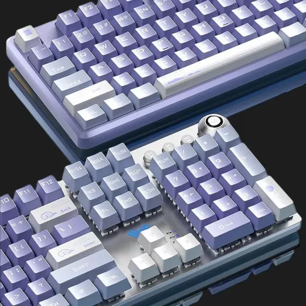 Клавіатура ігрова Aula F2088 PRO KRGD (White/Violet) (UA)