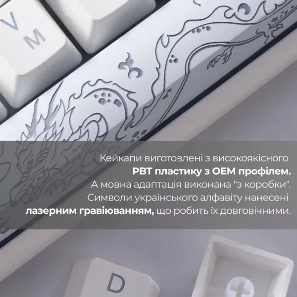 Клавіатура ігрова Ducky One 3 Mini Cherry MX Silent red RGB (White) (UA)